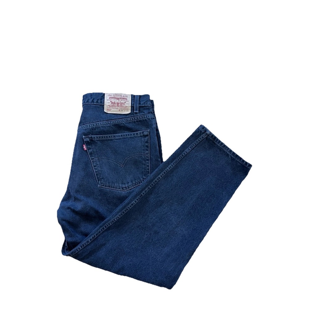 Levi Strauss Vintage 90's 550‎ Relaxed Fit Tapered Black Jeans Men's 38x30 READ